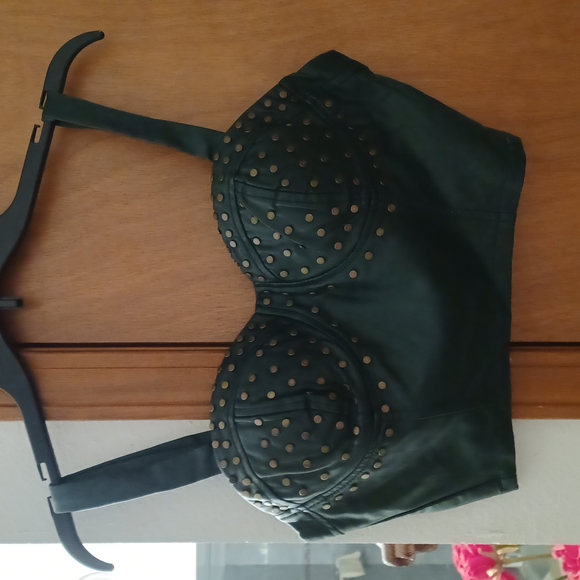Green stud bustier top - Picture 1 of 3